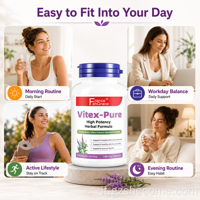 Shecome Vitex Caste Berry Capsule Equilibrio ormonale